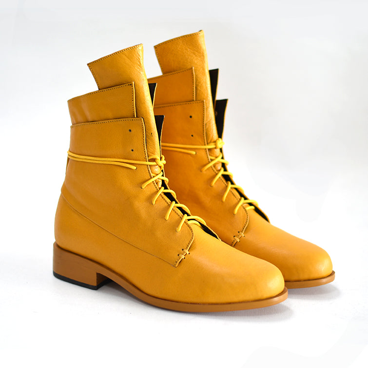 The Striker Boot - Mustard Yellow