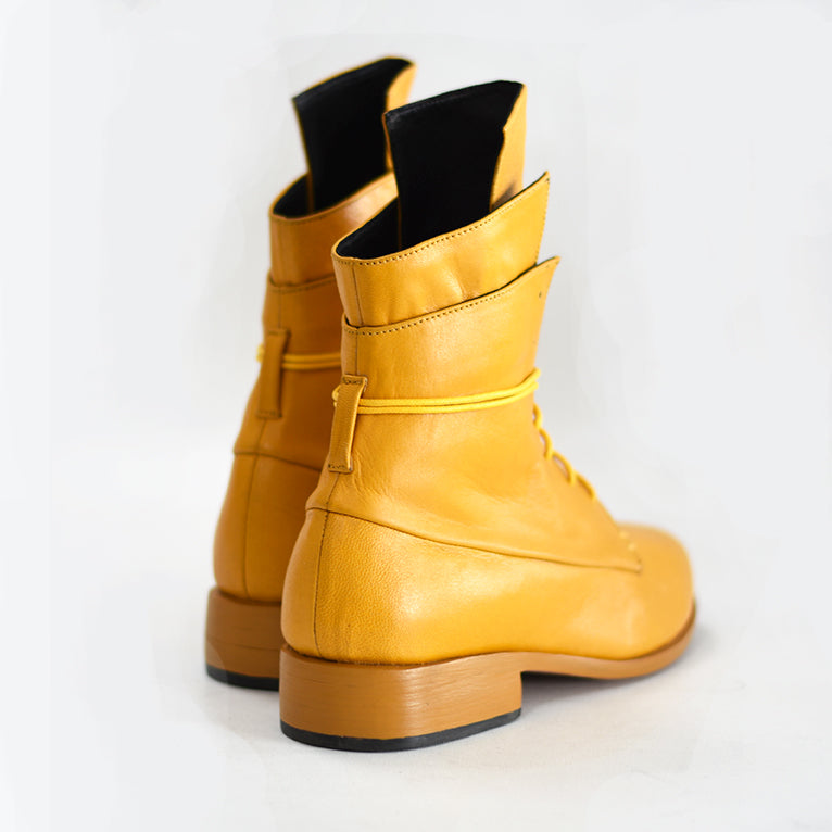 The Striker Boot - Mustard Yellow