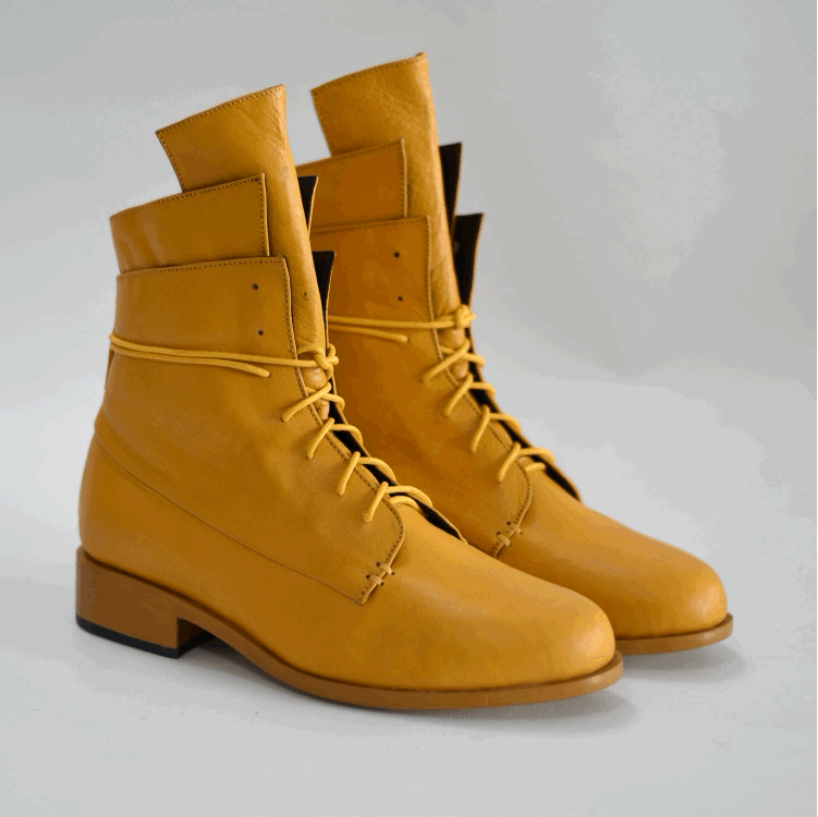The Striker Boot - Mustard Yellow