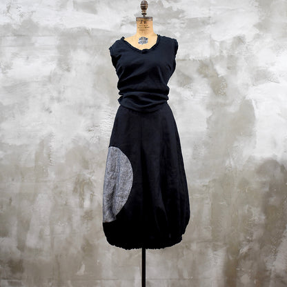 The Zentrum Skirt - Black w. Charcoal Marle