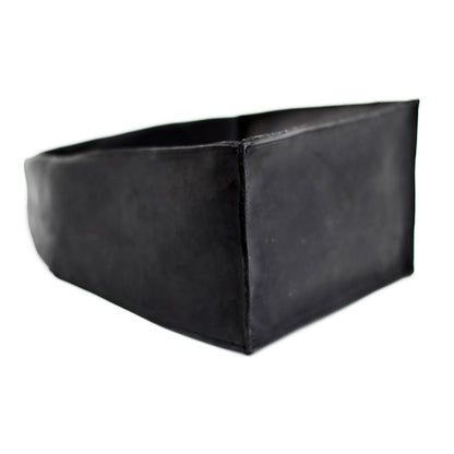 The Maude Trapezoid Bag - Black Bovine Leather