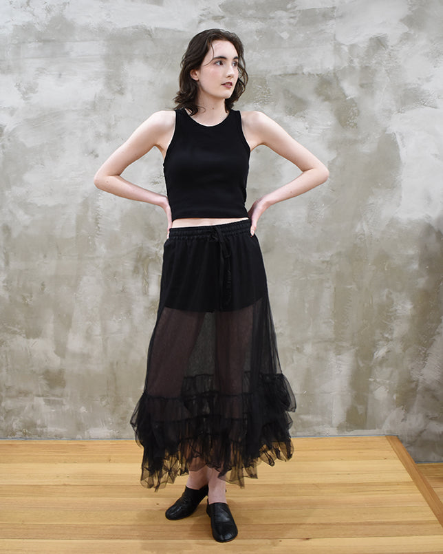 The Tulle Skirt - Black or Ivory