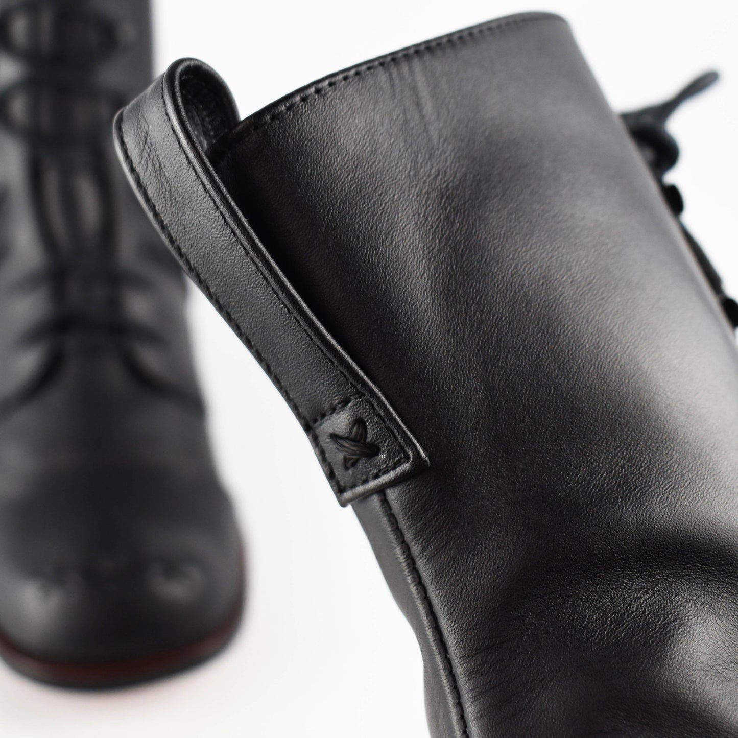 The Banner Boot - Black, Leather Black Banner boots