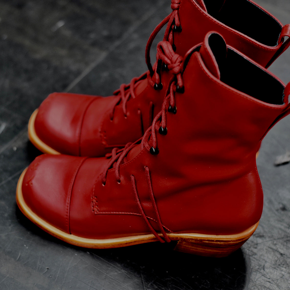 The Banner Boot - Gorgeous deep red